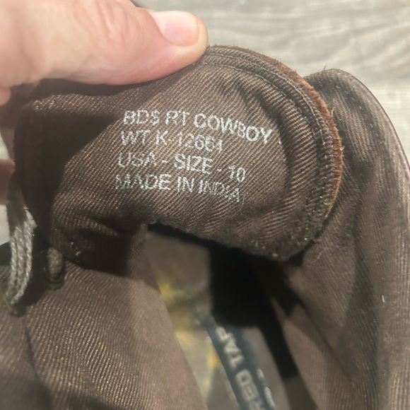 Red Tape Brown Tie Cowboy Boot Mens Size 10 - Picture 8 of 9